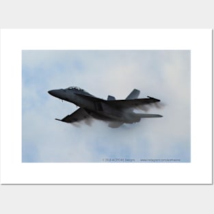 F/A-18F Super Hornet High-speed vapor pass 2 Posters and Art